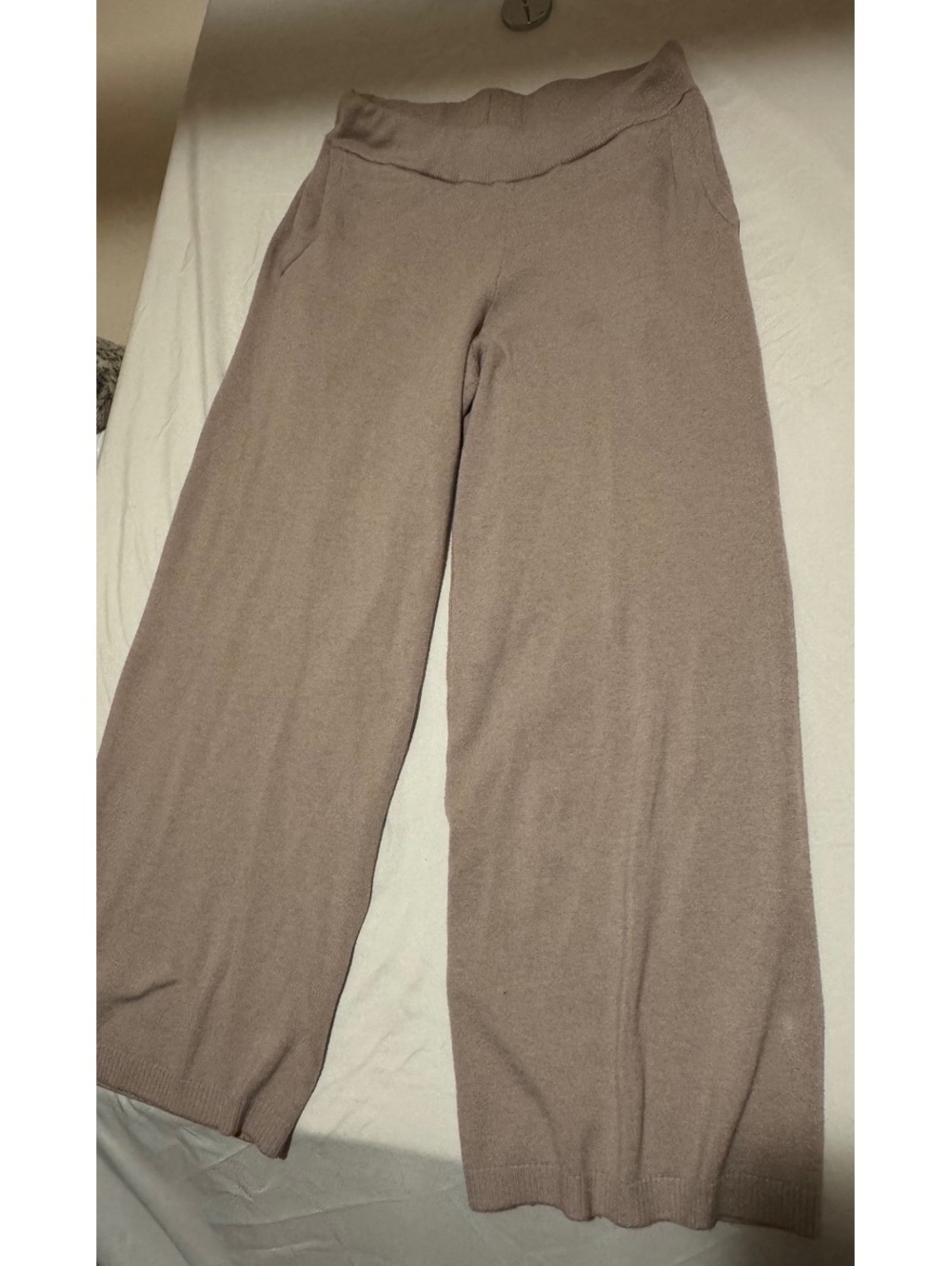 Soma Recycled Yarn-Blend Wide Leg Knit Lounge Pants Large